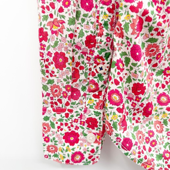 J. Crew Slim-Fit Button Down Shirt in Liberty Fabric Danjo Floral Print Size 4 - Picture 8 of 14